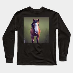 Extremy cute horse Long Sleeve T-Shirt